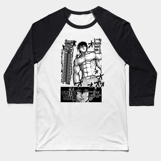 Kengan Ashura - Tokita Ohma "The Asura" Baseball T-Shirt by BadassManga